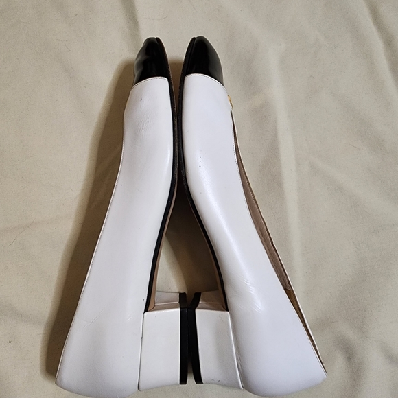 Italian leather shoes, vintage, black and white, AA, narrow - Picture 3 of 11